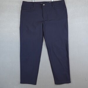 7 Diamonds Pants Infinity Mens 40x30 Blue Chino Performance Stretch Golf